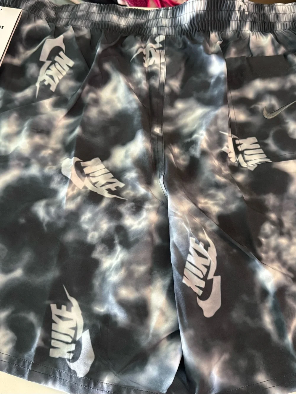 Nike Black and Gray mens swim shorts NWT